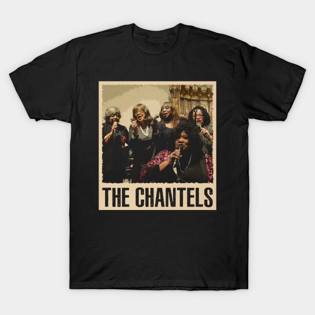 Vintage Reverie Chantel Band T-Shirts, Immerse Yourself in the Soulful Echoes of Classic Harmony T-Shirt by JaylahKrueger